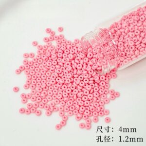 03-Pink / 4mm(200 pieces/bag)