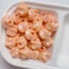 Wholesale Acrylic Electroplated Cream Five Point Star Beads for DIY Phone Charms Keychains and Bag Charm Making