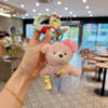 oly-a668963cbd64b75bd8b6ef78911e9d4a Wholesale Plush Bear Keychain Bag Charm Cute Pink Overalls Pendant Fashion Accessory Gift For Women