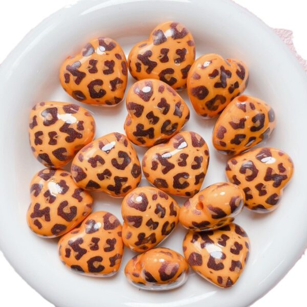 oly-a69cb3f783b35108ba8a3bfbfce4e1dd Wholesale Trendy Leopard Print Heart Acrylic Loose Beads for DIY Phone Strap Bag Charm Jewelry Making
