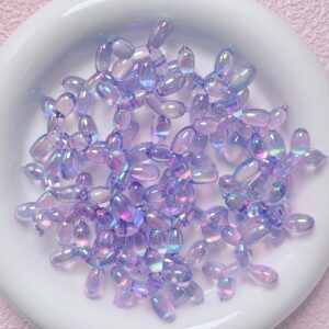 07-light purple / Size is about 28mm, hole diameter is about 2.5mm (sold by the piece)