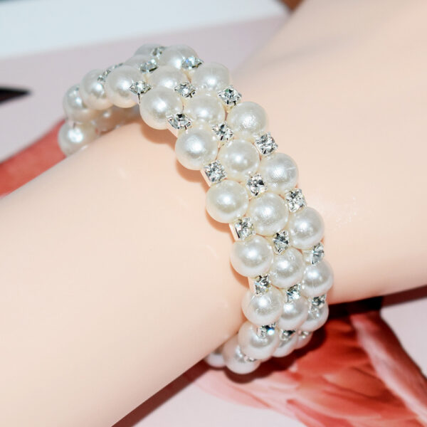 oly-a73b15c4fe70da148485a20897a8c3b0 Wholesale Pearl Rhinestone Multi Layer Bracelet For Women Trendy Fashion Jewelry Accessory Gift