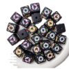 oly-a743e86ce359d16d88bf5e6754a3c57f Wholesale HandPainted Acrylic Macaron Donut Beads Square Straight Hole Loose Beads for DIY Jewelry Making Trendy Fashion Accessory