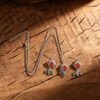 oly-a74675677419ce55b1ac677380d109c6 Wholesale Vintage Goldfish Koi Necklace And Earrings Set Zinc Alloy Electroplated Bohemian Chic Jewelry Accessory Gift For Party Wear
