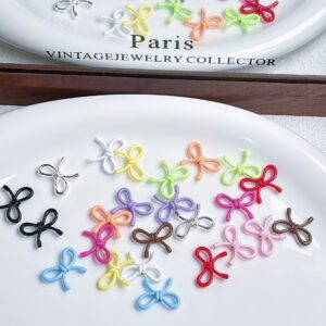 oly-a7489c76b0f62b6bb9d675500987fbaf Wholesale Stylish Alloy Bow Charms Loose Beads DIY Jewelry Accessory for Necklace Bracelet Earring Keychain Phone Charm