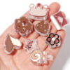 oly-a75e096ab31370381f7e58486a757977 Wholesale Autumn Winter Cartoon Animal Heart Dripping Oil Acrylic Beads, Large Hole, 10 Pcs/Bag, DIY Craft Supply for Jewelry Phone Charm