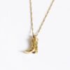Wholesale Retro Cowboy Boot And Mushroom Abstract Face Collarbone Necklace Zinc Alloy Electroplated Ball Chain Trendy Gift