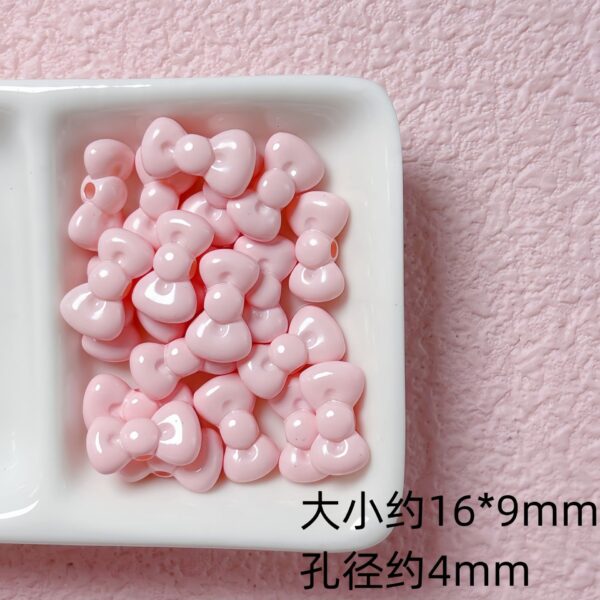 Wholesale Painted Bow Acrylic Beads Trendy DIY Jewelry Making Kit for Bracelet Necklace Accessories