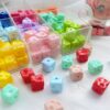 oly-a77b9b5e72da699e5ebfe30f17d2dd43 Wholesale Acrylic Baking Paint Cheese Square Beads DIY Jewelry Accessory for Phone Chain Keychain Making