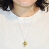 Wholesale Retro Fruit Pendant Necklace Electroplating Copper Pomegranate Charm Electroplated Copper Jewelry Accessory For Boutique Resale
