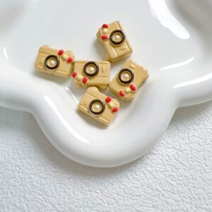 02-light coffee / Size is about 20*15mm, hole diameter is 2mm