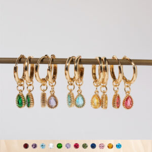 oly-a7cffd35509d23399b8c7ad9810b28e5 Wholesale Stylish Drop Earrings For Women Zodiac Birthstone Design Copper Jewelry Accessory For Party And Everyday Wear