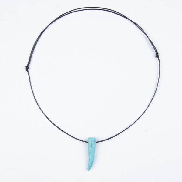 oly-a7ff867b7d919bb2805eb9554330e89b Wholesale Vintage Style Turquoise Pendant Necklace Zinc Alloy Adjustable Chain Jewelry Accessory For Boutique Resale