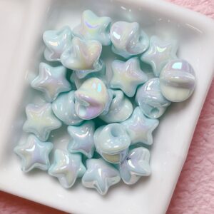 07-light blue / The size is about 12mm, the hole diameter is about 3mm (sold by piece)