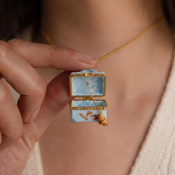 oly-a846ba5f51f2f73a3eb31dd45a1f41ff Wholesale Copper Electroplated Croissant Opening Pendant Necklace Macaron Pastoral Style Gift Jewelry