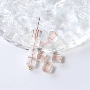 02-pink / The size is about 8*8mm(30 PCs/pack)