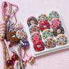 oly-a891771cfbab8b4a6c9e2521c1858e05 Wholesale Printed Acrylic Red Round Loose Beads DIY Jewelry Making Bag Charm Car Key Accessory Gift OLY Exclusive