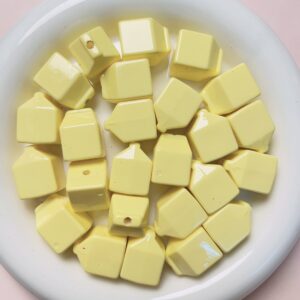 09-yellow / Size is about 20 * 15mm, aperture is about 2.8mm