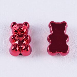 04-metal Red / Size is about 12 * 18mm, aperture is about 2mm
