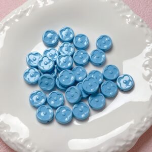 10-blue / Size is about 19mm, hole diameter is about 2.5mm
