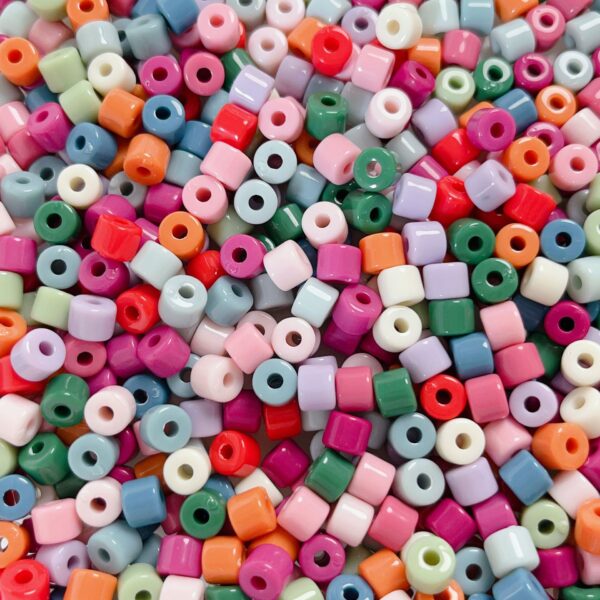 oly-a94c4ce351a75367b960119e8808cea8 Wholesale Acrylic Cylindrical Beads 6mm Fruit Green Loose Beads for DIY Phone Charm Jewelry Making, Bag Charm & Fashion Accessory Craft