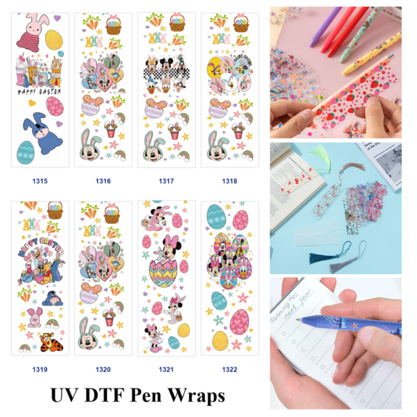 oly-a95fdc9d591098a657590a2aa8159798 Wholesale 2/8/16pcs Cartoon Character Easter Bunny Egg Floral Treats Holiday Typography Print Pen and Bookmark Stickers UV DTF Wraps OLY Exclusive