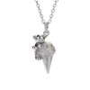 Wholesale Cute Bear Ice Cream Pendant Electroplating Copper Necklace Silver Two Tone Casual Fashion Jewelry Accessory