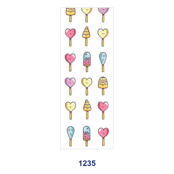 oly-a9d8ec3b1db64e6c650130a2f74e9114 Wholesale 2/8/16pcs Star Heart Ice Cream Flower Fish Cactus Skull Fruit Print Pen and Bookmark Stickers UV DTF Wraps