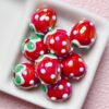 oly-a9f2cf3b49dba9306c9b6f945f12e507 Wholesale Loose Hand Painted Strawberry Acrylic Beads for DIY Phone Charm and Keychain Craft