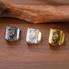 oly-aa0899d650edec91aede8f5b6bad53e9 Wholesale Horror Movie Woman Face Ring Gold Tone Zinc Alloy Fashion Accessory OLY Exclusive
