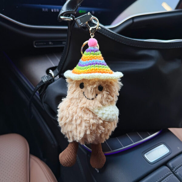 oly-aa2461e603e6face87e6ae40b6ecc099 Wholesale Plush Cartoon Potato Car Keychain Trendy Cute Bag Charm Birthday Gift Decorative Accessory