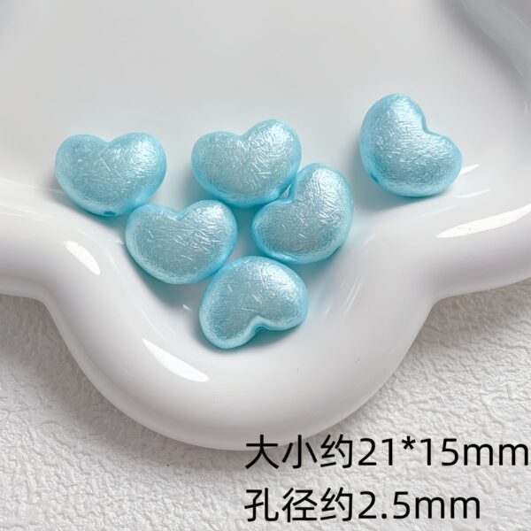 oly-aa4545ad113f5962a6827901884b06f9 Wholesale Heart Shape Pearlescent Acrylic Beads for DIY Phone Keychain Jewelry Making - Chic Gift Craft Supply