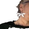 Wholesale Retro Dragonfly Earrings For Women Stylish Silver Alloy Electroplated Jewelry Party Wear Fashion Accessory