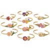 oly-aa862dfef14d12b614d51f9dcd6a7e24 Wholesale Stainless Steel Electroplated Flower Open Bracelet Pink Carnation Design Everyday Jewelry Accessory