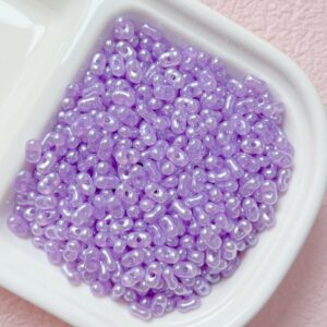 E29-08-Purple / The size is about 4*6.5mm, the aperture is about 1.2mm