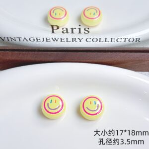 11-yellow round smiley face / Sold by the piece
