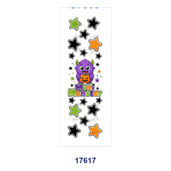 oly-aac2f2cabf9706f2274bfa347a54222c Wholesale 2/8/16pcs Cute Cartoon Halloween Monster Ghost Pumpkin Pen and Bookmark Stickers UV DTF Wraps