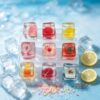 Wholesale Resin Blueberry Ice Cube Keychain Pendant DIY Jewelry Accessory for Boutique Resale and Gift
