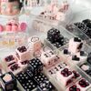 oly-ab6179b4cd21c71fe00bfdfc7df3bda8 Wholesale Black Pink Acrylic Square Beads for DIY Phone Charms Keychain Bag Pendant Craft Supplies