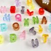 oly-ab728d8c7247f86bdc329f2b30b68d32 Wholesale Acrylic Colorful Transparent Alphabet Beads Large Hole DIY Craft Supply Bag Charm Accessory Gift and Boutique Resale