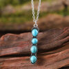 Wholesale Zinc Alloy Electroplated Bohemian Turquoise Drop Earrings Retro Chic Geometric Jewelry Gift