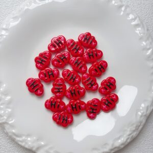 08-red / Size is about 25mm, hole diameter is about 3.5mm