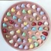 Wholesale UV-Plated Acrylic Butterfly Heart Beads for DIY Phone Chain Keychain Craft Supply