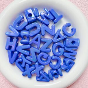 08-sapphire blue / Randomly mixed letters (aperture about 5mm)