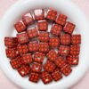 oly-aca196fcc83d189753a1e7d41e90b9b3 Wholesale Square Acrylic Loose Beads Black Diamond Grid Pattern for DIY Jewelry Making Phone Charm Bag Charm Fashion Accessory