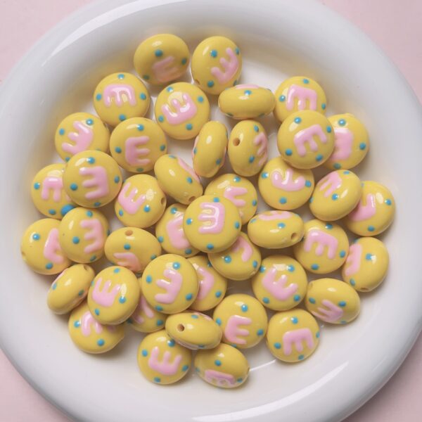 oly-ad32a68d8be5c115d62aa05cb8206217 Wholesale Acrylic Glow in the Dark Hand Painted Heart & Star Loose Beads for DIY Phone Charm Keychain Bracelet Making - Fashion Accessory