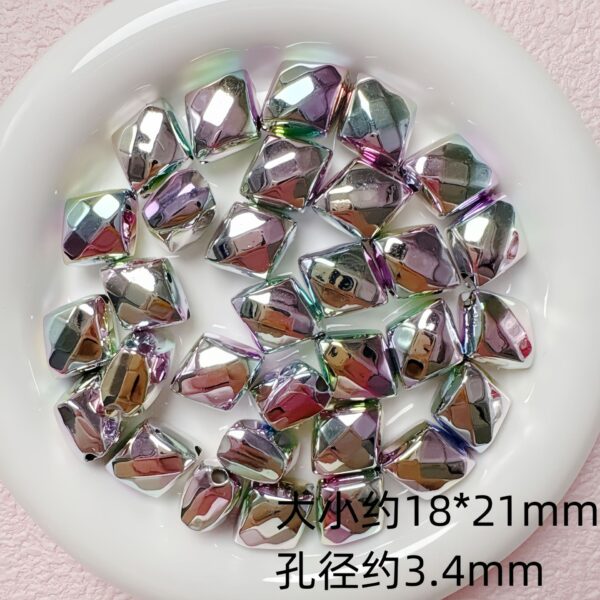 Wholesale Silver Acrylic Star Heart Loose Beads for DIY Jewelry Making, Bag Charm, Phone Charm, Fashion Accessory