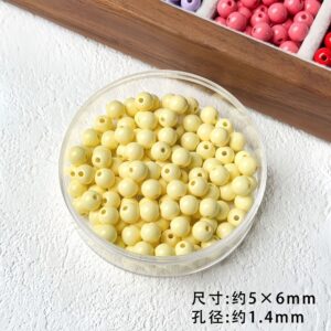 09-light yellow / 8mm (sold by the piece)