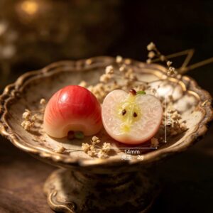 Mini half-cut fruit-white apple