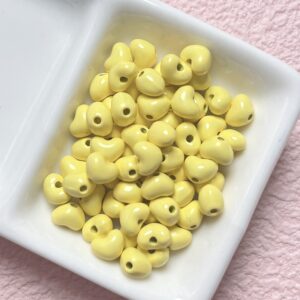 03-yellow / Size is about 8mm, hole diameter is about 1.7mm (sold by the piece)